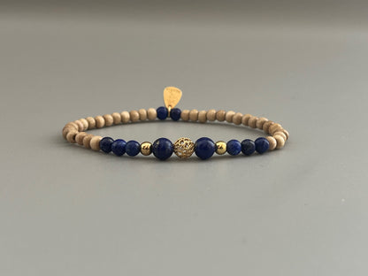 Bracelet Cybèle en Lapis Lazuli