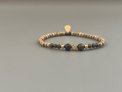 Bracelet Cybèle en Pyrite