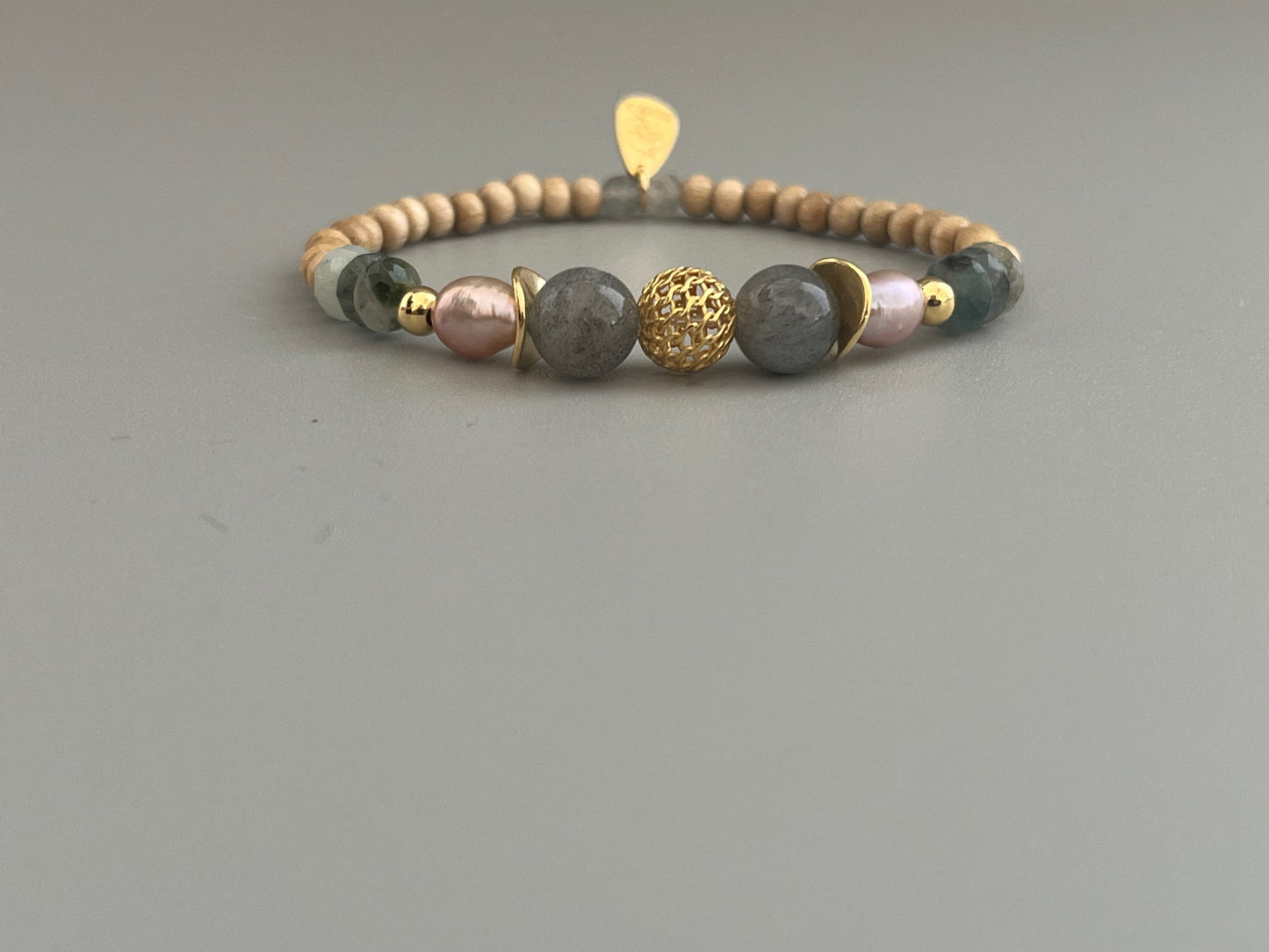 Bracelet Poema en Labradorite et Tourmaline